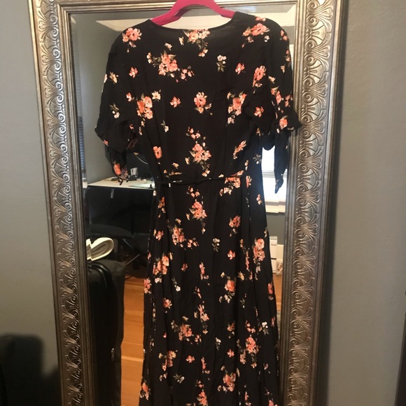 Black Floral Dress - Picture 2 of 4